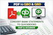 convert PDF bank statements to qbo for quickbooks desktop and online