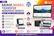 backup, migrate or transfer your wordpress website