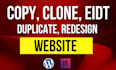 create, copy clone website in html, css , bootstrap wordpress