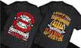 do custom trendy typography tshirt design