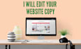 edit and proofread your website copy