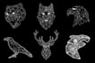 design a polygonal or geometric animal logo