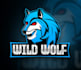 design a professional modern wolf logo