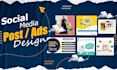 design attractive social media posts and ads for your business