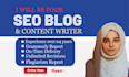 write the best SEO articles and blog posts as a content writer