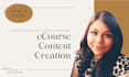 write and create online course with content and curriculum