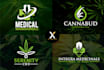 cannabis cbd oil hemp marijuana logo