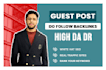 do guest post on high da websites with do follow backlinks