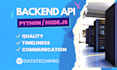 create backend API in python or nodejs
