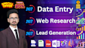 do data entry and web research copy paste typing work