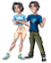 draw your teenager or young character in cartoon style