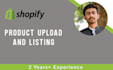 do shopify product listing or product upload