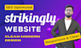 design mobile responsive strikingly website with seo