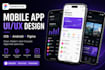 design mobile app UI UX for ios and android in figma