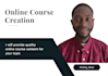 do online course content, course curriculum and course outline