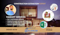 do material takeoff, construction cost estimation for all types of buildings