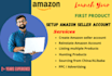 create, setup and manage amazon seller central account
