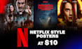 design professional movie posters like netflix