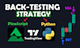 backtesting optimizing trading strategy in tradingview or python