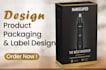 do packaging box design kraft box and custom box with 3d mockup