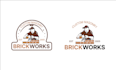 design professional modern masonry , construction logo