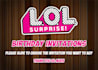 design lol doll birthday party invitations