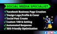 setup and design professional facebook business page with SEO