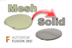 convert your stl mesh bodies into solid step files using fusion 360