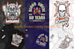 create costum vintage art illustration for tshirt