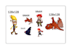 create pixel art character animation sprite sheet