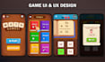 design a mobile game UI and UX graphics mobile design