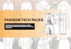 create fashion technical drawings and tech pack designs