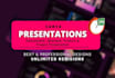 create canva presentation design and canva templates
