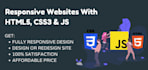 create responsive web design with HTML CSS and javascript