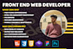 be your frontend web developer using html, CSS, javascript