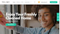cleaning service website, clean wordpress website, booking koala website