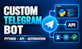build a telegram bot in python with API integrations