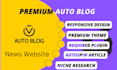 develop automated news website for passive income