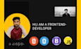 be your frontend web developer using html css bootsrap and javascript