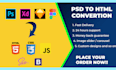 convert xd to html, figma to html, psd to html responsive bootstrap