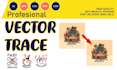 vectorize your logo or image with manual vector tracing