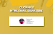 make  email footer, clickable, outlook, HTML email signature