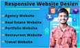 build responsive website with html CSS bootstrap tailwindcss