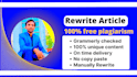 rewrite articles manually and improve the content