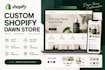 build or customize shopify store on the dawn theme