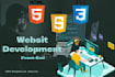 do frontend web development in HTML CSS javascript