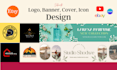 design cover, icon, logo, banners on canva