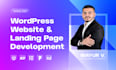 design a wordpress landing page, one page or business wordpress website