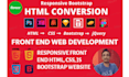 be your front end web developer html css bootstrap website
