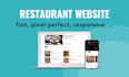 create a professional restaurant website